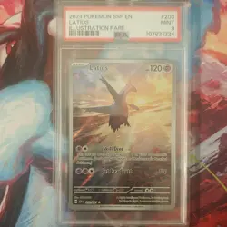 Pokemon Latios 203/191 Sv08 Surging Sparks Illustration Rare Holo PSA 9 - Image 1