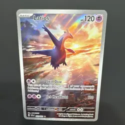 Pokemon Latios 203/191 Illustration Rare Holo SV08: Surging Sparks 120 HP - Image 3