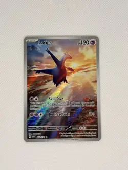Pokemon Latios 203/191 Sv08 Surging Sparks Illustration Rare Holo Basic 120 HP - Image 1