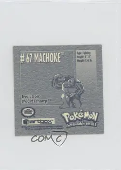 Machoke Artbox Pokemon Stickers Series 1 #67 1999 - Image 2