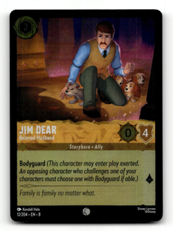 COLD FOIL - Disney Lorcana Jim Dear - Beloved Husband 12/204 - Reign of Jafar - Image 1