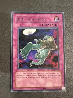 Yugioh D.D. Trap Hole CRV-EN057 Rare Unlimited Edition MP - Image 1