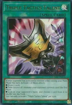 BLMM-EN170 "Triple Tactics Talent" Ultra Rare YuGiOh! NEW - Image 1