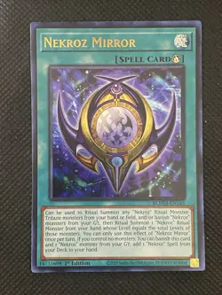 YuGiOh! - Nekroz Mirror BLMM-EN165 Ultra Rare 1st Edition Near Mint - Image 1