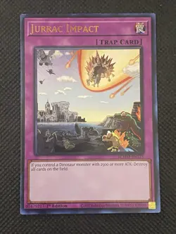 YuGiOh! - Jurrac Impact BLMM-EN175 Ultra Rare 1st Edition Near Mint - Image 1
