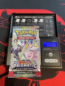 VERY HEAVY! GOD PACKUU SIRUU 22.46g Prismatic Evolutions Pokemon Booster - Image 1