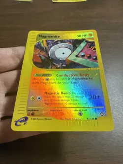Pokemon TCG Magnemite Aquapolis 91/147 2003 Reverse Holo E Reader - Image 2