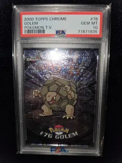 Pokemon Golem PSA 10 Topps Chrome - Image 2