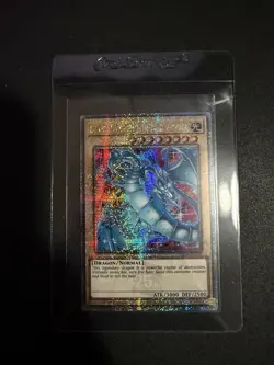 Blue-Eyes White Dragon (New Art) Yugioh RA04-EN002 Quarter Century Secret QCR NM - Image 1