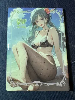 Goddess Story Black Bikini Kozuki Hiyori Card Waifu Doujin One Piece Full Art - Image 1