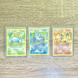 25th Anniversary CHARIZARD VENUSAUR BLASTOISE Celebration Set Holo - NEAR MINT + - Image 1