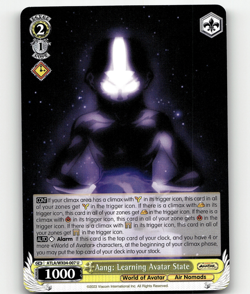 Weiss Schwarz - Aang: Learning Avatar State - Avatar: The Last Airbender - Image 1