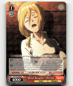 Weiss Schwarz - "Brief Respite" Christa - Attack on Titan Vol. 2 - Image 1