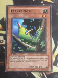 Yugioh: Larvae Moth - MRD-007 - Common - 1st Edition - MP - Image 1