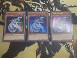 Yugioh: Cyber End Dragon 5 Card Holo Fusion Set - 1st Edition - NM - Image 2
