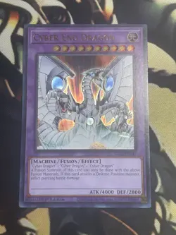 Yugioh: Cyber End Dragon 5 Card Holo Fusion Set - 1st Edition - NM - Image 3