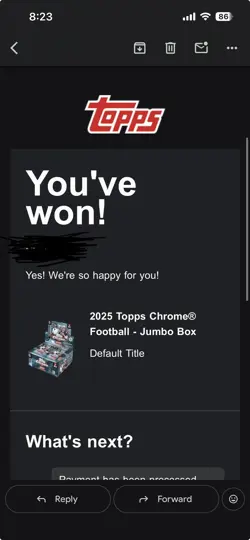 2025 TOPPS CHROME FOOTBALL FACTORY SEALED HOBBY JUMBO BOX PRESALE PREORDER - Image 1