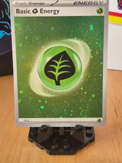 Pokemon TCG Basic Grass Energy Galaxy Holo - SVE 001 - Rare, Holo 4 X Swirl - Image 1