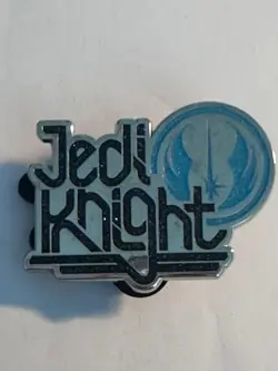 Jedi Knight Star Wars Text With Jedi Order Symbol Disney Pin (D2) - Image 1