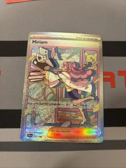 Pokemon TCG Miriam Scarlet & Violet Holo Card 251/198 Special Illustration Rare - Image 1