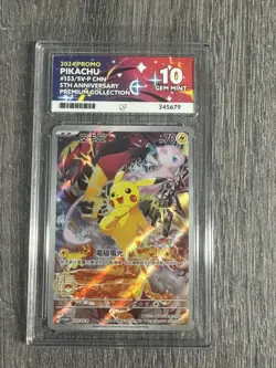 Pokemon Pikachu 153/SV-P 5th Anniversary Chinese ACE 10 - Image 1