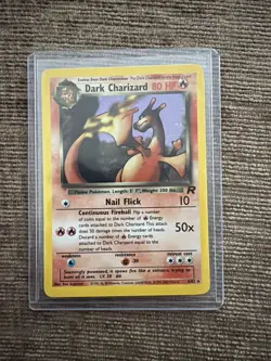 Pokemon Dark Charizard holo 4/82 WOTC team rocket set - Image 1