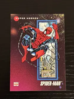 1992 Impel Marvel Universe Prototype Cards. Spider-Man, Cap, Invisible Woman NM - Image 3