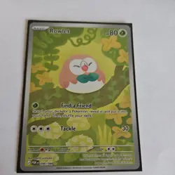 Pokemon TCG Card Rowlet 090/088 Perfect Order Illustration Rare NM - Image 1