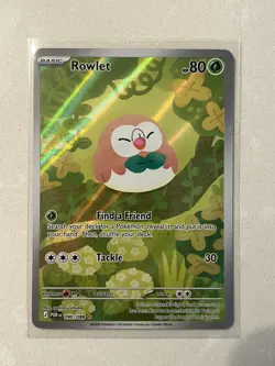 Pokemon TCG Card Rowlet 090/088 Perfect Order Illustration Rare NM - Image 1