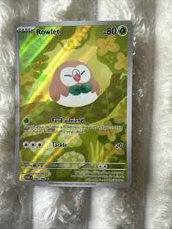 Pokemon TCG Rowlet 090/088 Perfect Order Illustration Rare Pokemon Card - NM - Image 1