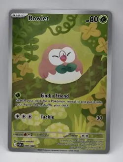 Pokemon TCG Rowlet 090/088 | Perfect Order | Full Art Illustration Rare | NM/M - Image 1
