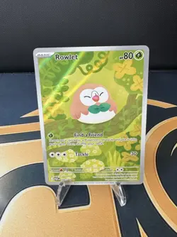 Pokemon TCG Rowlet Illustration Rare 090/088 Perfect Order English NM - Image 1