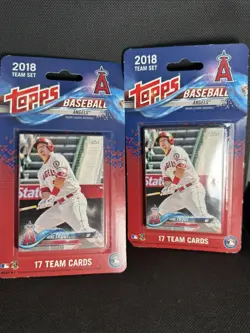 2 SETS: 2018 Topps Angels Sealed Team Set RARE SHOHEI OHTANI RC A-17 LA Angel 17 - Image 1