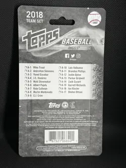 2 SETS: 2018 Topps Angels Sealed Team Set RARE SHOHEI OHTANI RC A-17 LA Angel 17 - Image 3