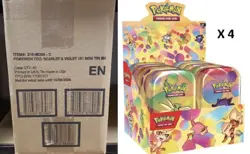 Pokemon 151 – Mini Tins Display - Sealed Case of 4 - Brand new & sealed - Image 1