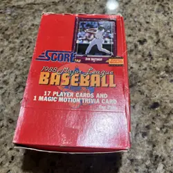 1988 Score Baseball MLB Box 36 Sealed Packs with 17 Cards per Pack Unopened - Image 1