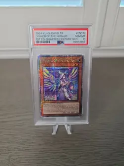 GEM MINT PSA 10 Yugioh -Diviner Of The Herald Quarter Century Rare Terminal Rev. - Image 1