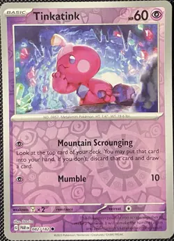 Tinkatink 082/182 SV04: Paradox Rift Reverse Holo - Pokemon Card - Image 1