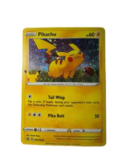 Pikachu SWSH039 Sword & Shield Promo Holo Basic Pokemon TCG Card HP 60 - Image 1
