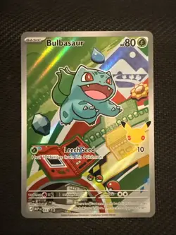 Pokemon Bulbasaur MEP Holo Card 037 80 HP Leech Seed 10 2026 Pokemon TCG - Image 1
