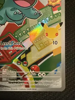 Pokemon Bulbasaur MEP Holo Card 037 80 HP Leech Seed 10 2026 Pokemon TCG - Image 4