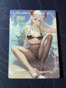 Goddess Story Yamato Black Bikini Lace Card Waifu Doujin One Piece Full Art - Image 1