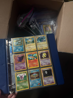 Huge Vintage Pokemon Card Box Lot 12.5 Lbs 8 Binders - Image 1