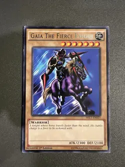 Yugioh Gaia the Fierce Knight MIL1 EN025 Rare 1st Ed - MP - Image 1