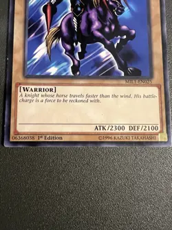 Yugioh Gaia the Fierce Knight MIL1 EN025 Rare 1st Ed - MP - Image 3