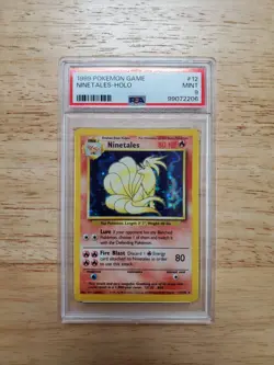 Pokemon PSA 9 MINT 1999 Ninetales Base Unlimited Holo Card - Image 1