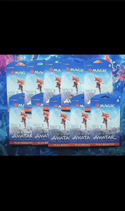 Mtg Avatar The Last Airbender Sleeved Play Boosters lot of 45 - Image 1