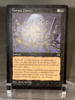 Magic: The Gathering Corpse Dance Black Instant 1997 Brian Snoddy English - Image 3