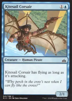 KITESAIL CORSAIR 041/196 RIVALS OF IXALAN MTG MAGIC NM - Image 1