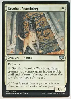 MTG Resolute Watchdog Ravnica Allegiance 019/259 Regular Uncommon - Image 1